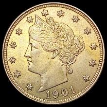 1901 Liberty Victory Nickel CHOICE AU