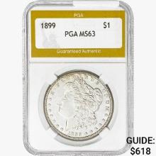 1899 Morgan Silver Dollar PGA MS63