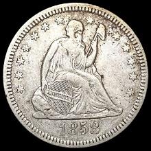 1858 Seated Liberty Quarter CLOSELY UNCIRCULATED