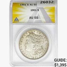 1901 Morgan Silver Dollar ANACS AU55