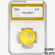 1901 $10 Gold Eagle PGA MS65+