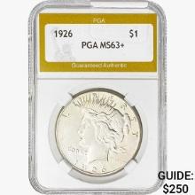 1926 Silver Peace Dollar PGA MS63+