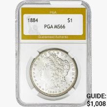 1884 Morgan Silver Dollar PGA MS66