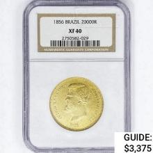 1856 BRAIL 20000R .53oz Gold NGC XF40