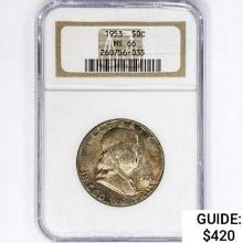 1953 Franklin Half Dollar NGC MS66