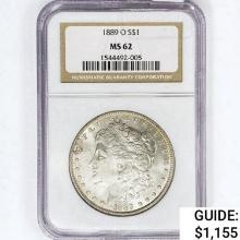 1889-O Morgan Silver Dollar NGC MS62