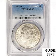 1890-O Morgan Silver Dollar PCGS MS62