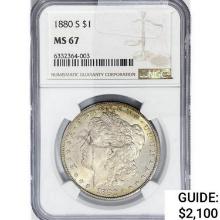 1880-S Morgan Silver Dollar NGC MS67