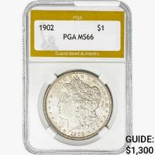 1902 Morgan Silver Dollar PGA MS66