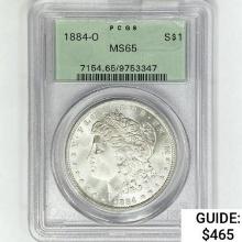 1884-O Morgan Silver Dollar PCGS MS65