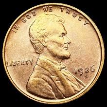 1926-S Wheat Cent CLOSELY UNCIRCULATED