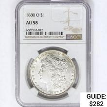 1880-O Morgan Silver Dollar NGC AU58