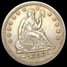 1853 A+R Seated Liberty Quarter CLOSELY UNCIRCULATED