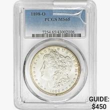 1898-O Morgan Silver Dollar PCGS MS65