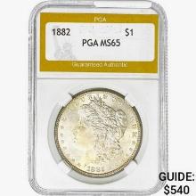 1882 Morgan Silver Dollar PGA MS65