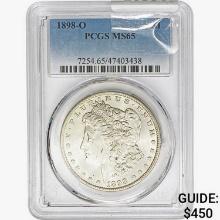 1898-O Morgan Silver Dollar PCGS MS65