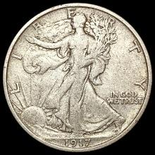 1917-S Walking Liberty Half Dollar LIGHTLY CIRCULATED