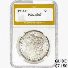 1903-O Morgan Silver Dollar PGA MS67