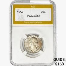 1957 Washington Silver Quarter PGA MS67