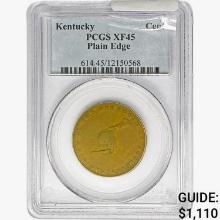 Token Cent Kentucky Plain Edge PCGS XF45