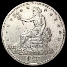 1875-S Silver Trade Dollar CHOICE AU