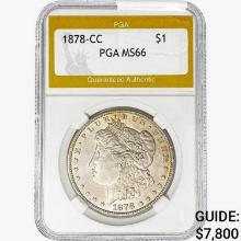 1878-CC Morgan Silver Dollar PGA MS66