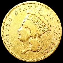 1856-S $3 Gold Piece LIGHTLY CIRCULATED