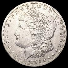 1893-CC Morgan Silver Dollar NEARLY UNCIRCULATED