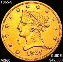 1865-S $10 Gold Eagle UNCIRCULATED