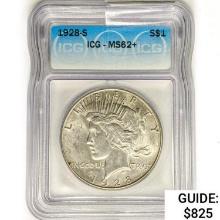 1928-S Silver Peace Dollar ICG MS62+