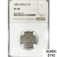 1883 Shield Nickel NGC XF40