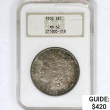 1902 Morgan Silver Dollar NGC MS62