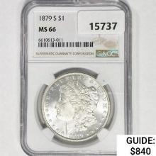 1879-S Morgan Silver Dollar NGC MS66