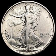 1917-S Walking Liberty Half Dollar CLOSELY UNCIRCULATED