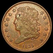 1835 Classic Head Half Cent CLOSELY UNCIRCULATED