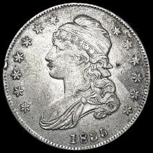 1835 O -103 Capped Bust Half Dollar NEARLY UNCIRCULATED