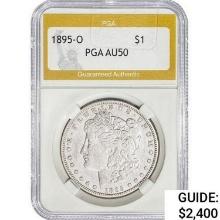 1895-O Morgan Silver Dollar PGA AU50