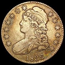 1832 Capped Bust Half Dollar NEARLY UNCIRCULATED