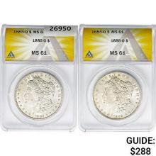 [2] 1885-O Morgan Silver Dollar ANACS MS61