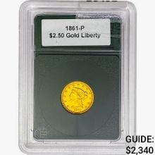 1861-P $2.50 Gold Quarter Eagle