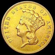 1878 $3 Gold Piece CHOICE AU