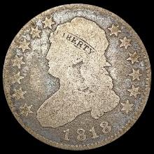 1818 Capped Bust Quarter NICELY CIRCULATED