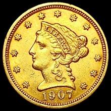 1907 $2.50 Gold Quarter Eagle UNCIRCULATED