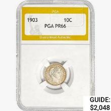 1903 Barber Dime PGA PR66