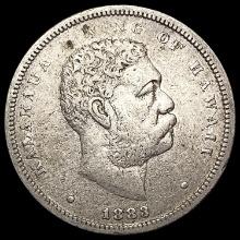 1883 Kingdom of Hawaii Half Dollar LIGHTLY CIRCULATED