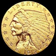 1912 $2.50 Gold Quarter Eagle CLOSELY UNCIRCULATED