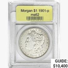 1901-P Morgan Silver Dollar USCG MS62