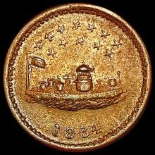 1864 Our Navy Civil War Token CLOSELY UNCIRCULATED