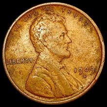 1909-S Wheat Cent NEARLY UNCIRCULATED