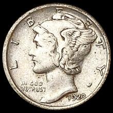 1920-S Mercury Dime CLOSELY UNCIRCULATED